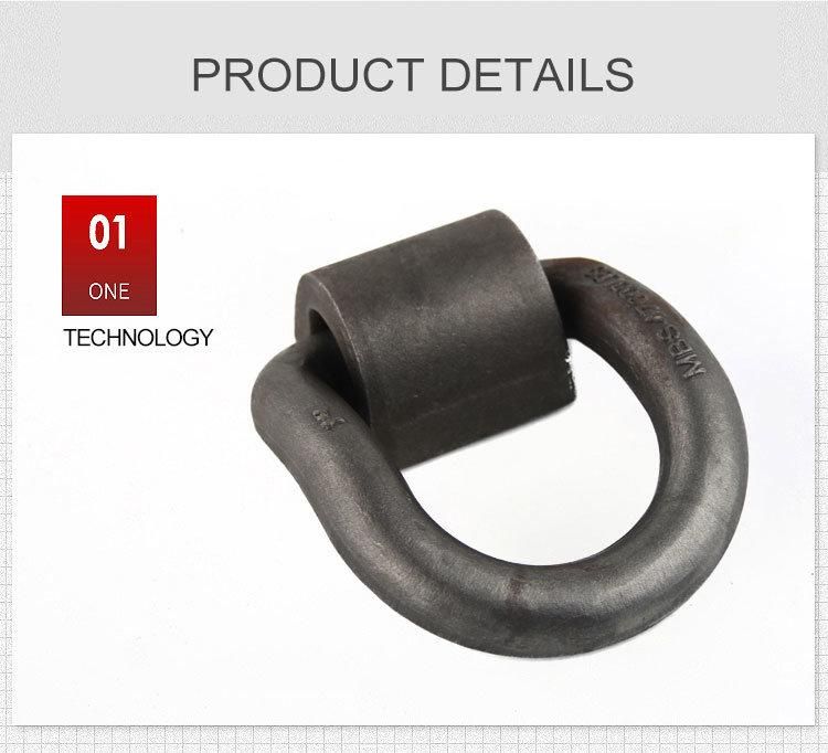 Forged D Ring with Weld on Mounting Bracket