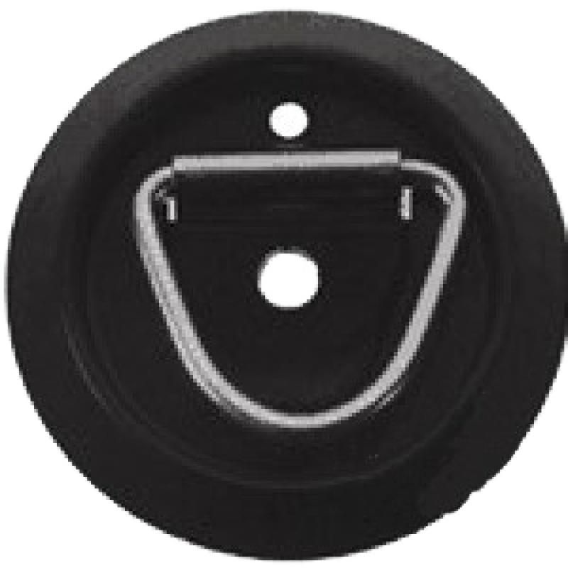 Flush Mount Tie Down D Rings with Anti-Rattle Rubber Grommet