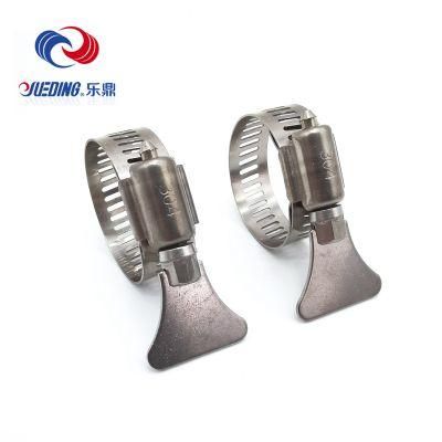 12.7mm American Type Worm Drive Hose Clip Butterfly Handle Hose Clamp