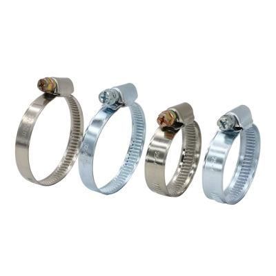 DIN3017 Galvanized or Stainless Steel German Type Hose Clamp with 9mm and 12mm Bandwidth