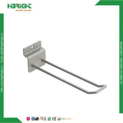 Slatwall Clothes Hanger Euro Hook with Label Holder