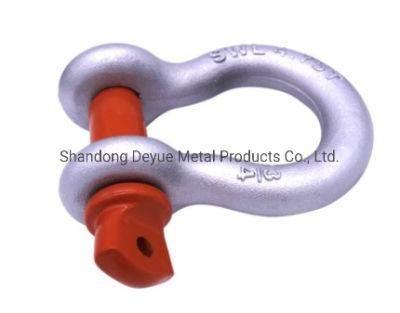 High Polished Long Stainless Steel AISI304/316 with Safety Captive Screw Pin B Shackle