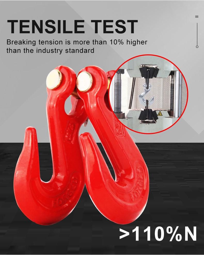 Red Alloy Steel G70 330 Clevis Grab Hook