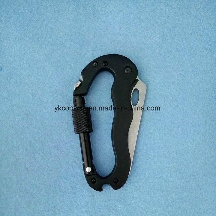 CL2E-CZN003 Comlom Survival Multi Function Carabiner with Knife / Screwdriver