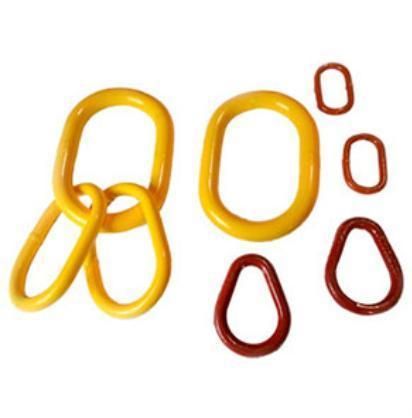 High Quality Red Color Painted Alloy Steel Forged Chain Master Link