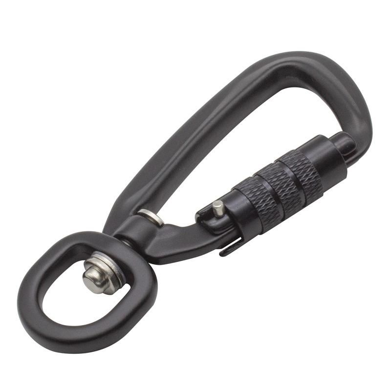 High Strength Steel Square Hook Outdoor D Shaped Aluminum Carabiner Clip