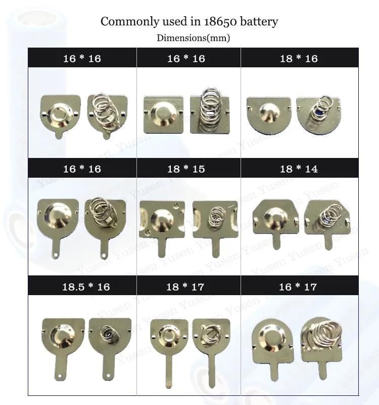 18650#New Design AA Battery Spring Contact for Electronic Products Separate Parts