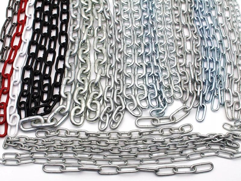 English Standard Galvanized or HDG Carbon Steel Welded Short Link Chain