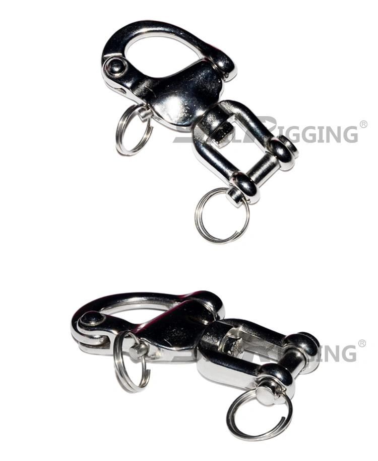 316 Stainless Steel Adjustable Swivel Jaw Snap Shackle Rotating