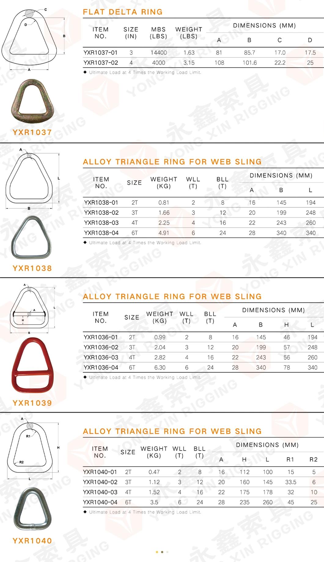 Directly From The Factory Chain Accessory Forged Steel Triangle Ring for Sale