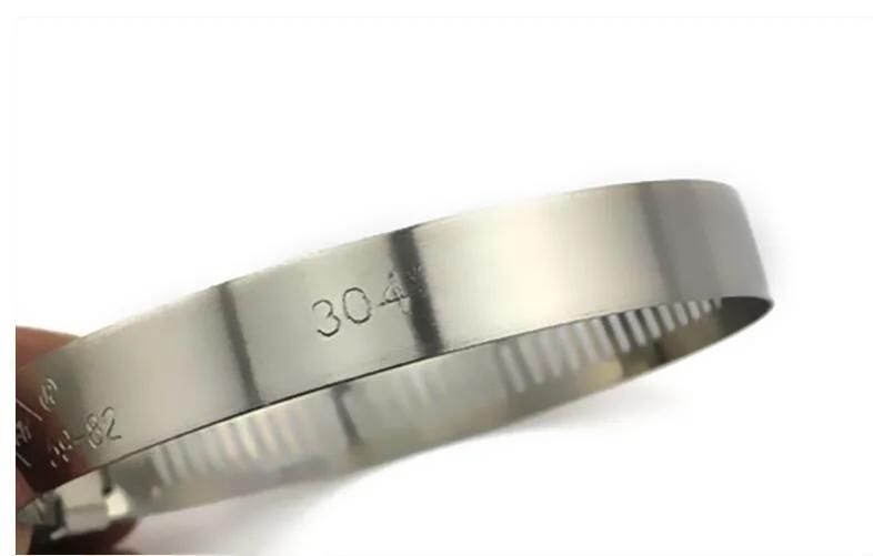 304 Stainless Steel Fixed Gas Pipeline Pipe Clamp Hose Clamp
