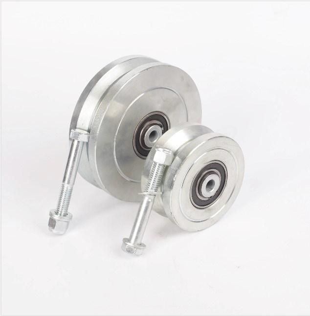 Sliding Door Wheels V Groove Gate Wheel with Bolt Single Bearing Roller Casters