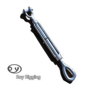 Us Fed Spec Galvanised Drop Forged Eye &amp; Jaw Turnbuckle