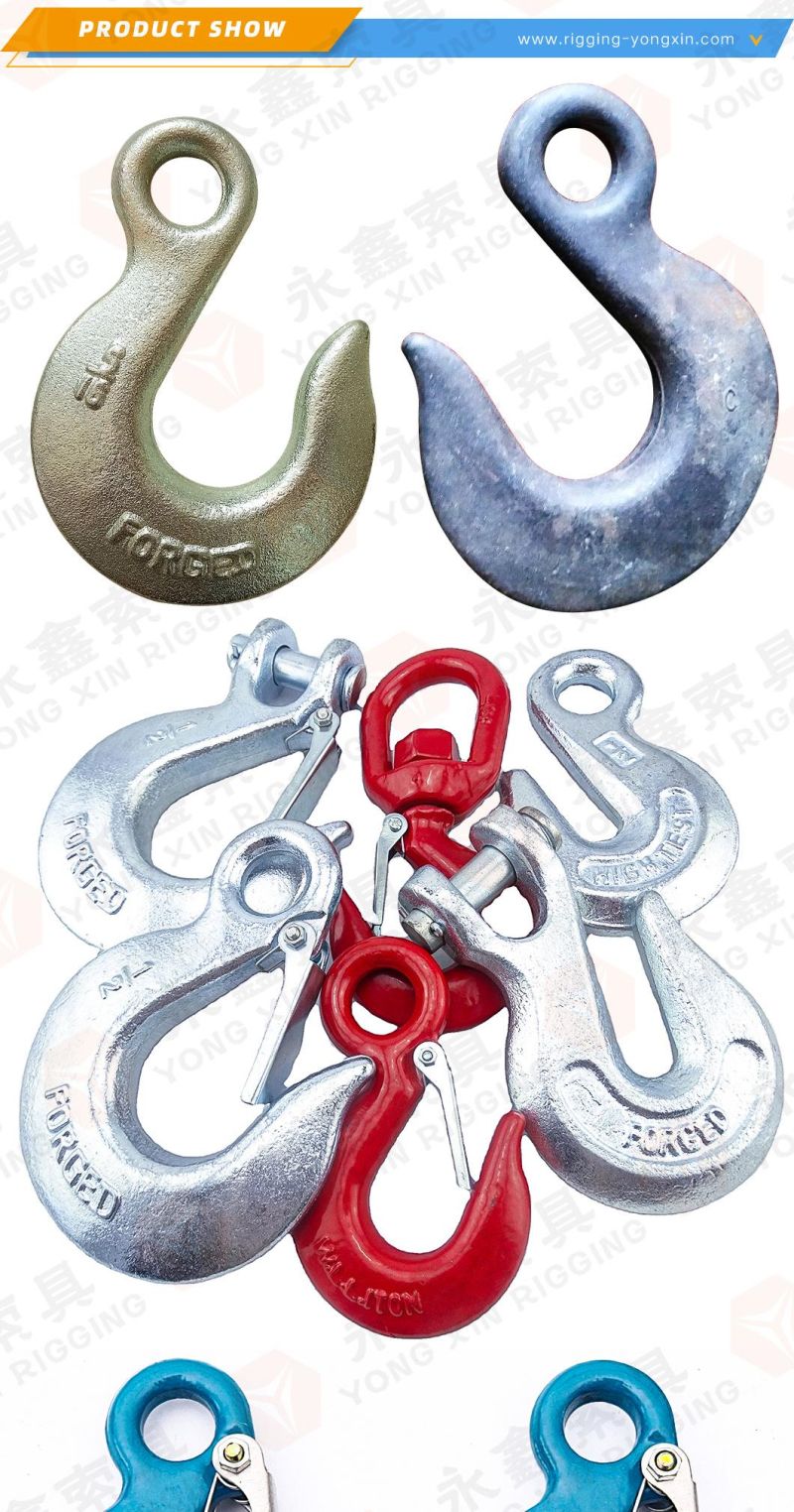 Us Type Alloy Steel Forged H331/A331clevis Slip Hook with Latch