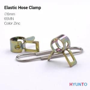 Spring/Elastic Hose Clamp with Color Zinc