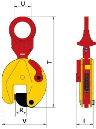 Deso Lifting CD Type Vertical Alloy Steel Plate Clamp