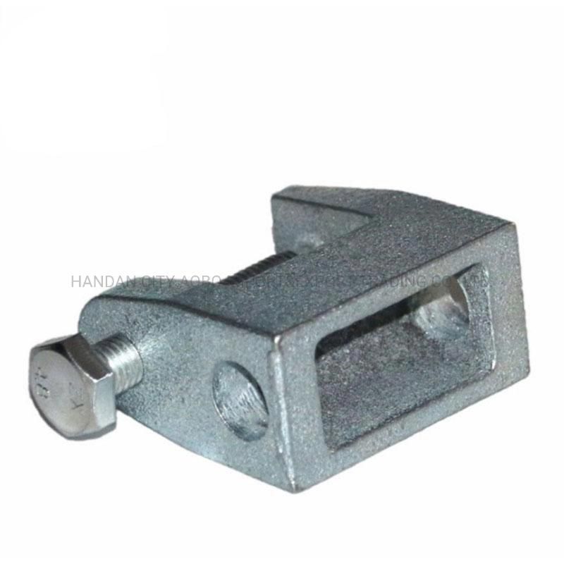 Easy Installation Flange Spring Steel Beam Clamp with Bridle Rings