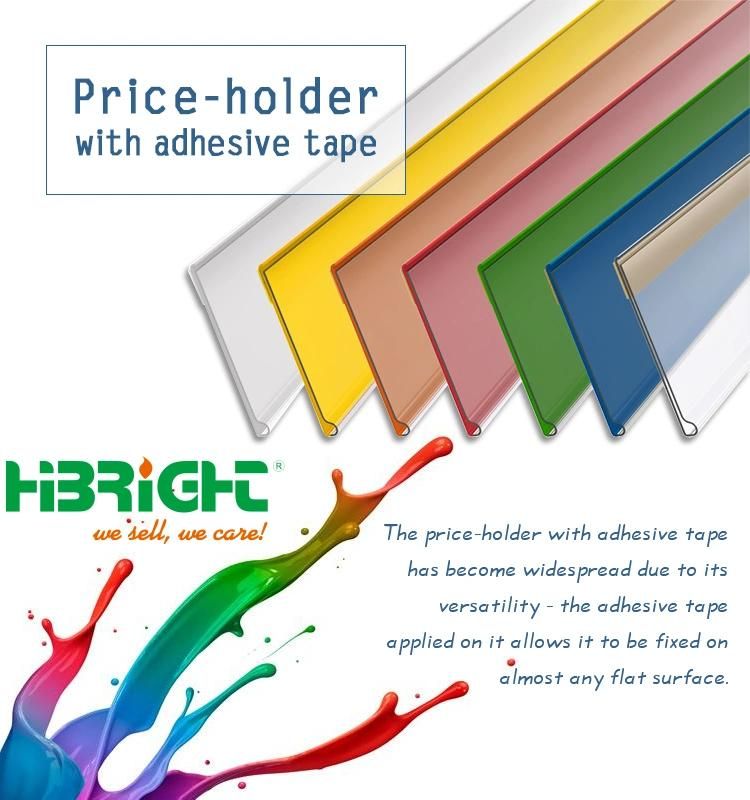 Transparent Supermarket Awesome Display Promotion Double Rack Price Tag