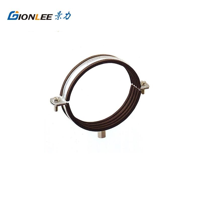 All Sizes M8 Iron Pipe Clamp with Rubber