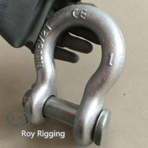 Forged Carbon Steel Anchor Shackle with Round Pin