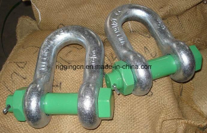 Galvanized Bow Shackle and D Shackle for Lifting Ring