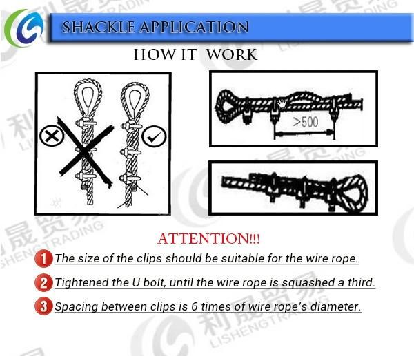 Zinc Plated Malleable a Type Wire Rope Clip