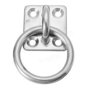 China SS304/316 Square Pad Eye Swivel with Round Ring, Heavy Duty Pad Eye Swivel, Pad Eye Swivel Eye Plate