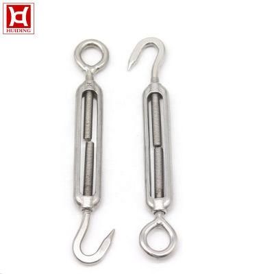 Stainless Steel Hook to Eye Screw Turnbuckle with Eye and Hook