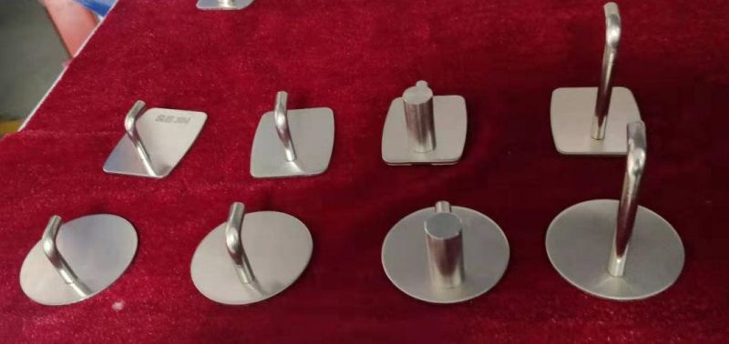 Adhesive Wall Hooks Heavy Duty Waterproof 304 Stainless Steel Kitchen Hooks 3m Adhesive Wall Hooks