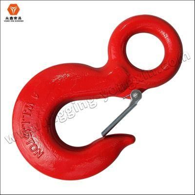 Rigging Eye Hook Large Opening Container Hook Steel Pipe Universal Rotary Wide Mouth Lifting Hook