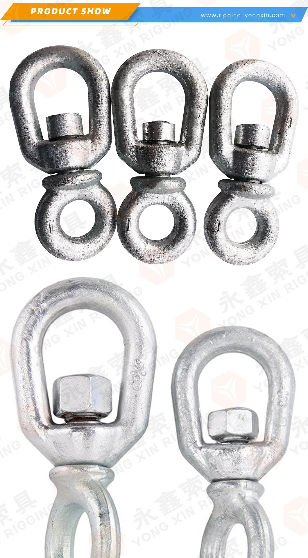 Hot Sale Hot DIP Galvanized Carbon Steel Single Eye G401 Swivel Chain Swivels