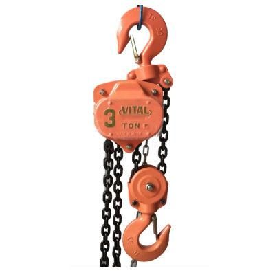 1t X 3m, G80 Black Oxide Lifting Chain and Galvanized Hand Pulling Chain Block