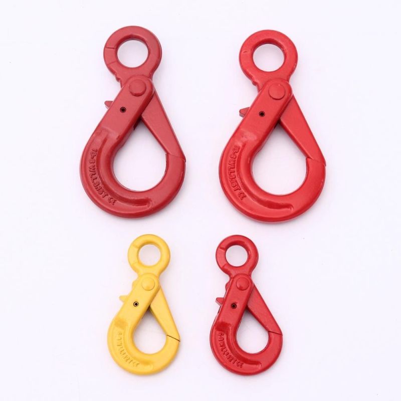 Hot Sale Grade 80 European Type New Eye Self-Locking Safety Hook