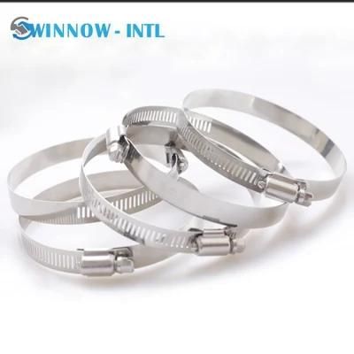 Stainless Steel Screw Band Worm Drive 316 Flexible Clip American Type Hose Clamp