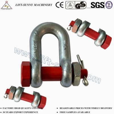 G2150 Us Bolt Type Drop Forged Safety/Red Pin Chain Shackles