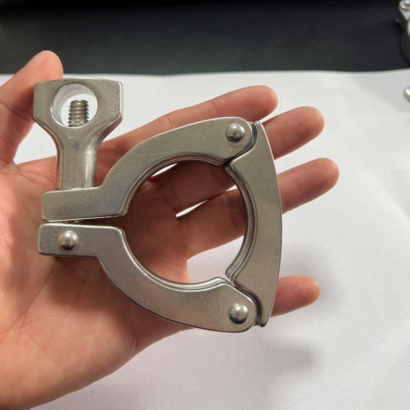 Sanitary Stainless Steel Clamp Single Pin/Double Pin Clamp/3PCS/High Pressure Clamp Tri Clamp