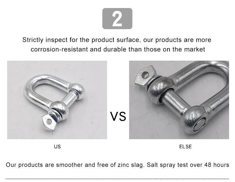 Forged Carbon Steel Factory Price JIS Type D Shackle