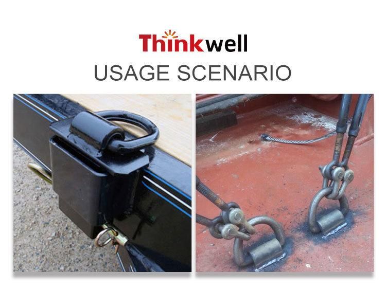 Forged Galvanized Lashing D Rings with Brackets