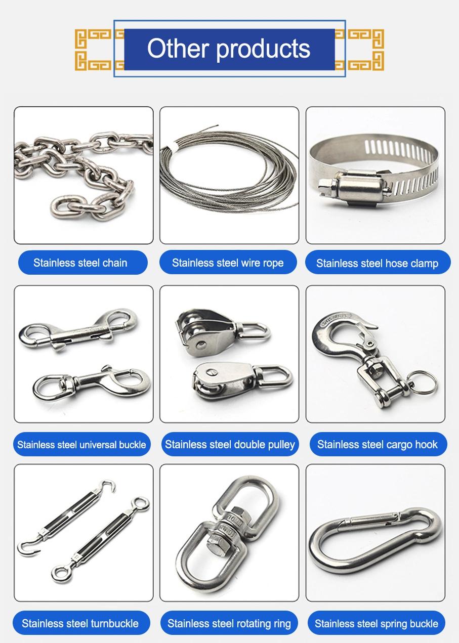 Custom Made Stainless Steel Spring Clasp Carabiner Hook