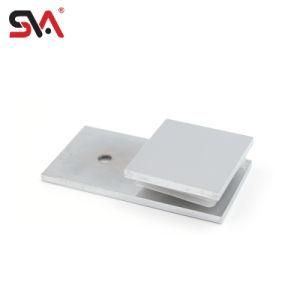 Brass Square Right Angle Unilateral Connection Wall and Glass Clamp
