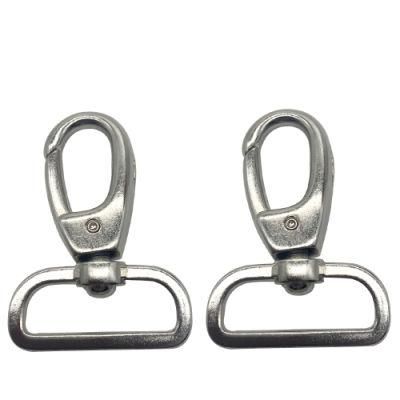 Heavy Duty Bag Belt Small Eye Metal Spring Zinc Clasp Snap Hook Clip Swivel