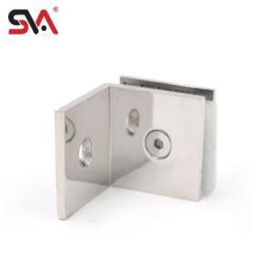 Polish / Stain Surface 90 Degree Clamp Fixing Clip Connecting Glass and Wall