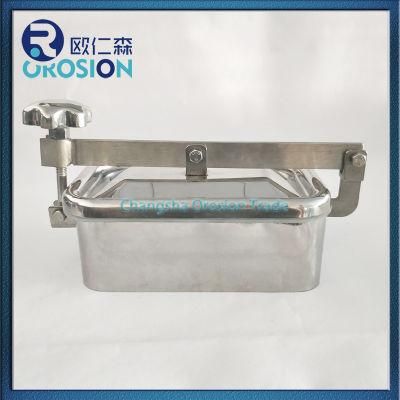 Sanitary Food Grade Tank Stainless Steel Square Manhole