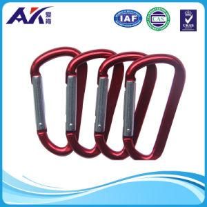 3&quot;/7.5cm Assorted Colors D Shape Spring-Loaded Gate Aluminum Carabiner for Home, RV, Camping, Fishing, Hiking, Traveling and Keychain