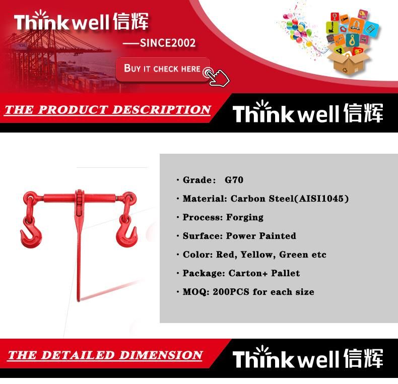 Painted Forged Folding Ratchet Type Load Binder