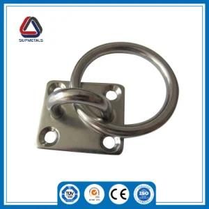 Stainless Steel Square Pad Eye with Ring