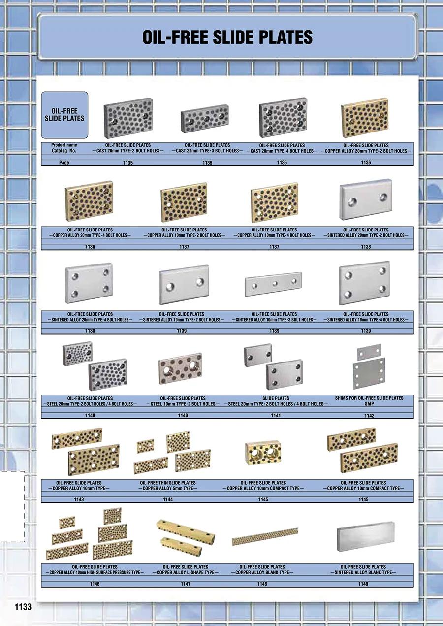 Plates Bush Oiles Slide Metal Slide Self-Lubricating Cast Iron Guide Plate