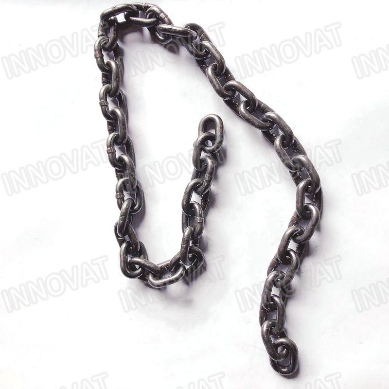 Galvanized Welded DIN5685A Short Steel Link Chain No Burr Round Link Chain