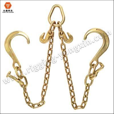 Yellow Galvanized Eye Grab Tension Towing Binder Lifting Chain for Strap