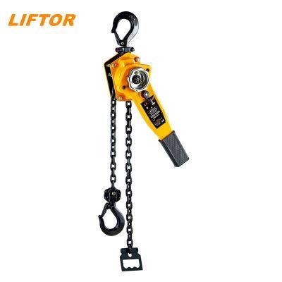 Lever Block Ratchet Puller Hoist with Overload Protection (1 Ton, 5 Foot Chain)